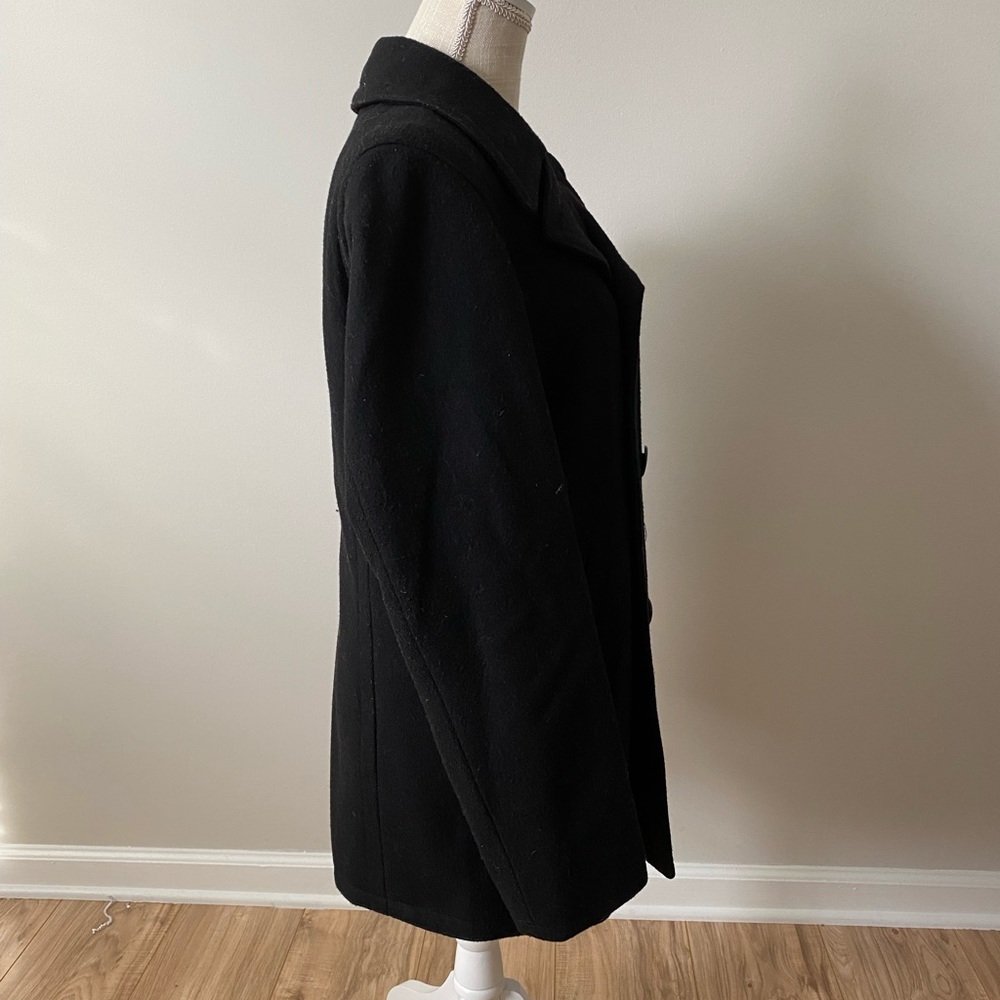 Wool Peacoat Jacket Black - Picture 2 of 9